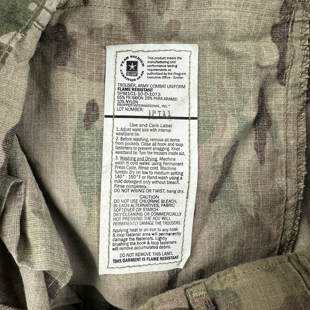 US Army Combat Pants FR Multicam Medium Regular Flame Resistant Tactical Cargo - Picture 5 of 7